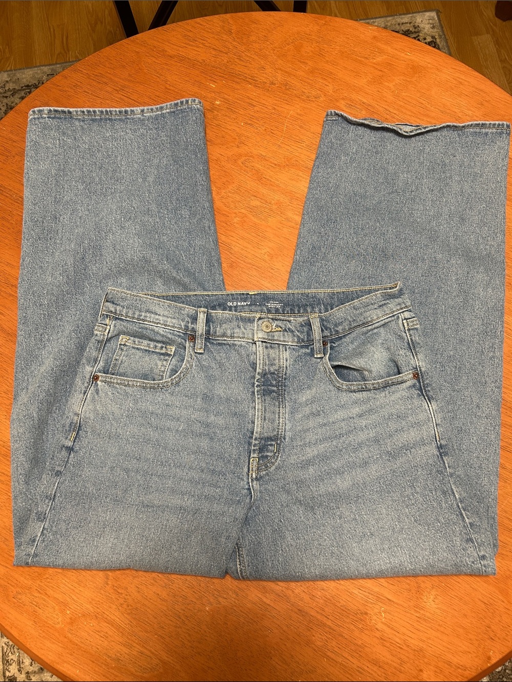 Old Navy Mid Rise Slouchy Wide Leg Jeans